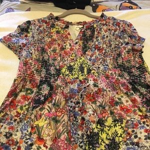 Anthropologie floral blouse
